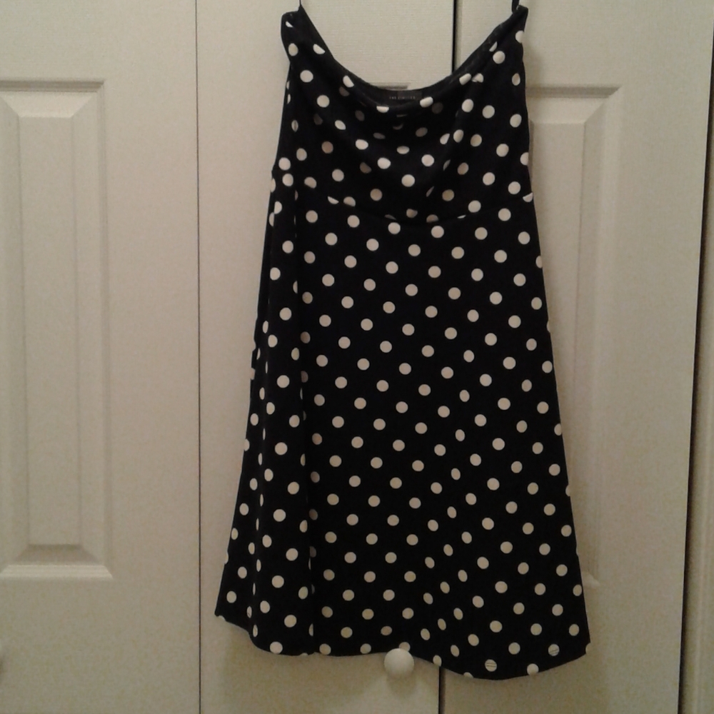 The Limited Polka Dot Strapless Dress